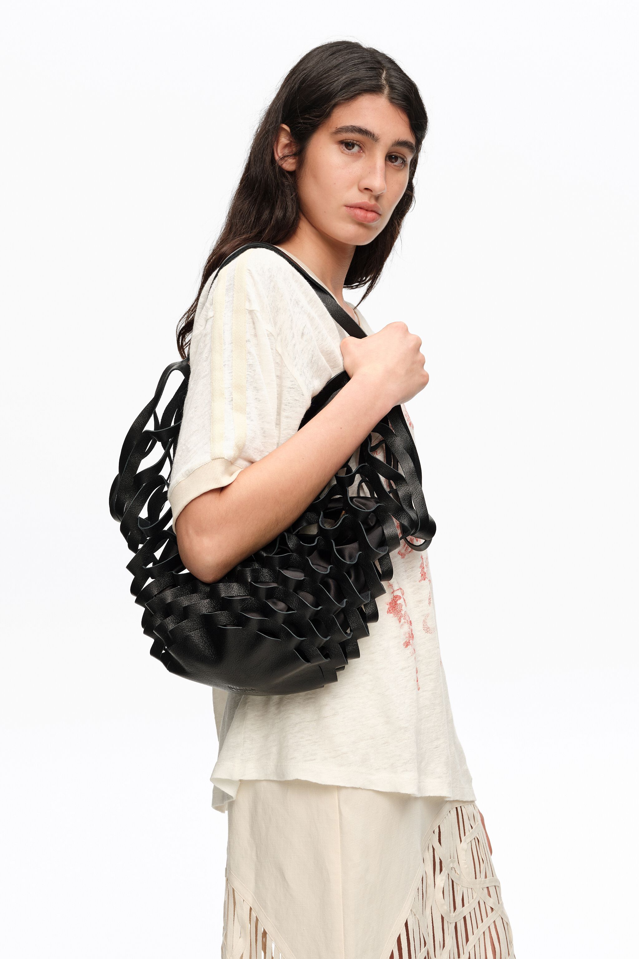 Bolso de cuero negro Cala