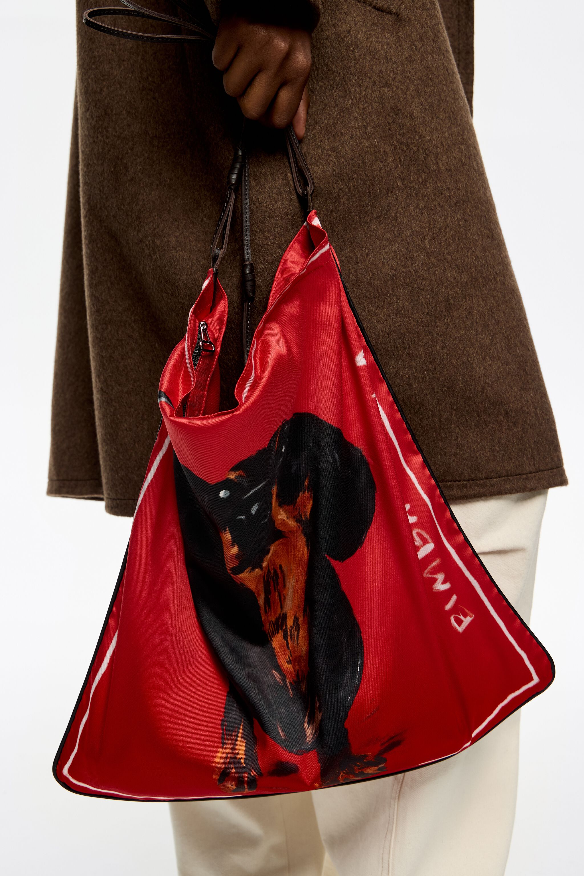 Bolso para perros rojo mediano