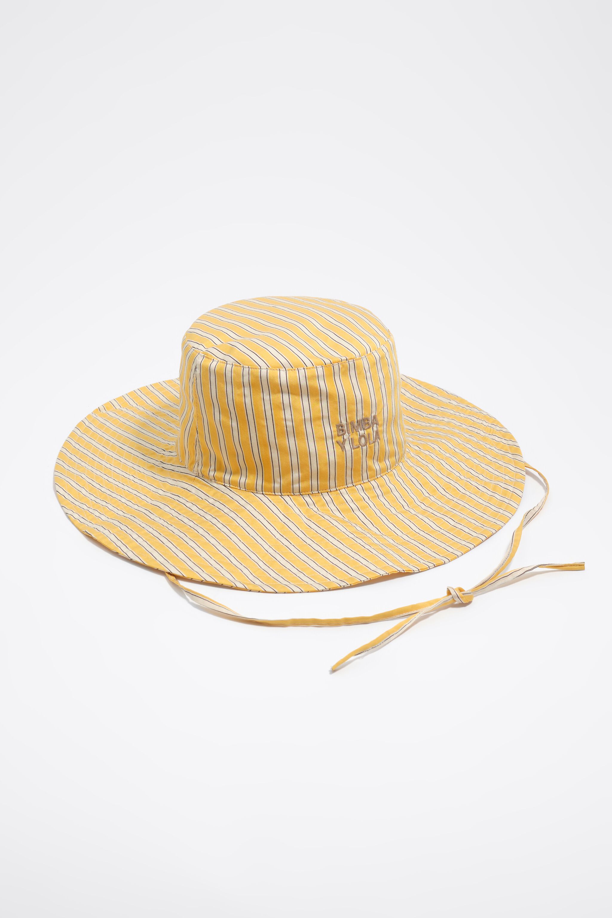 Sombrero de algodón con rayas