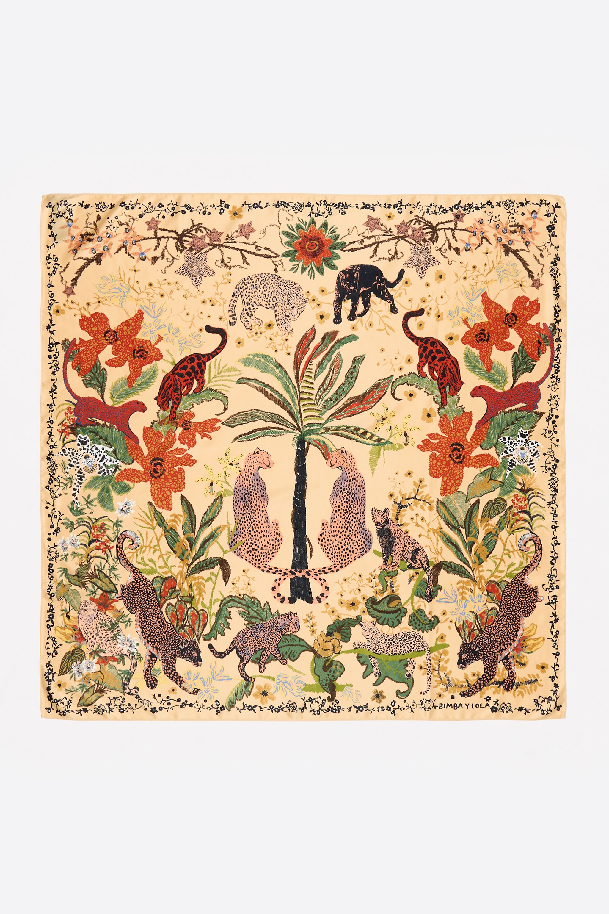 Pashmina de selva de vainilla