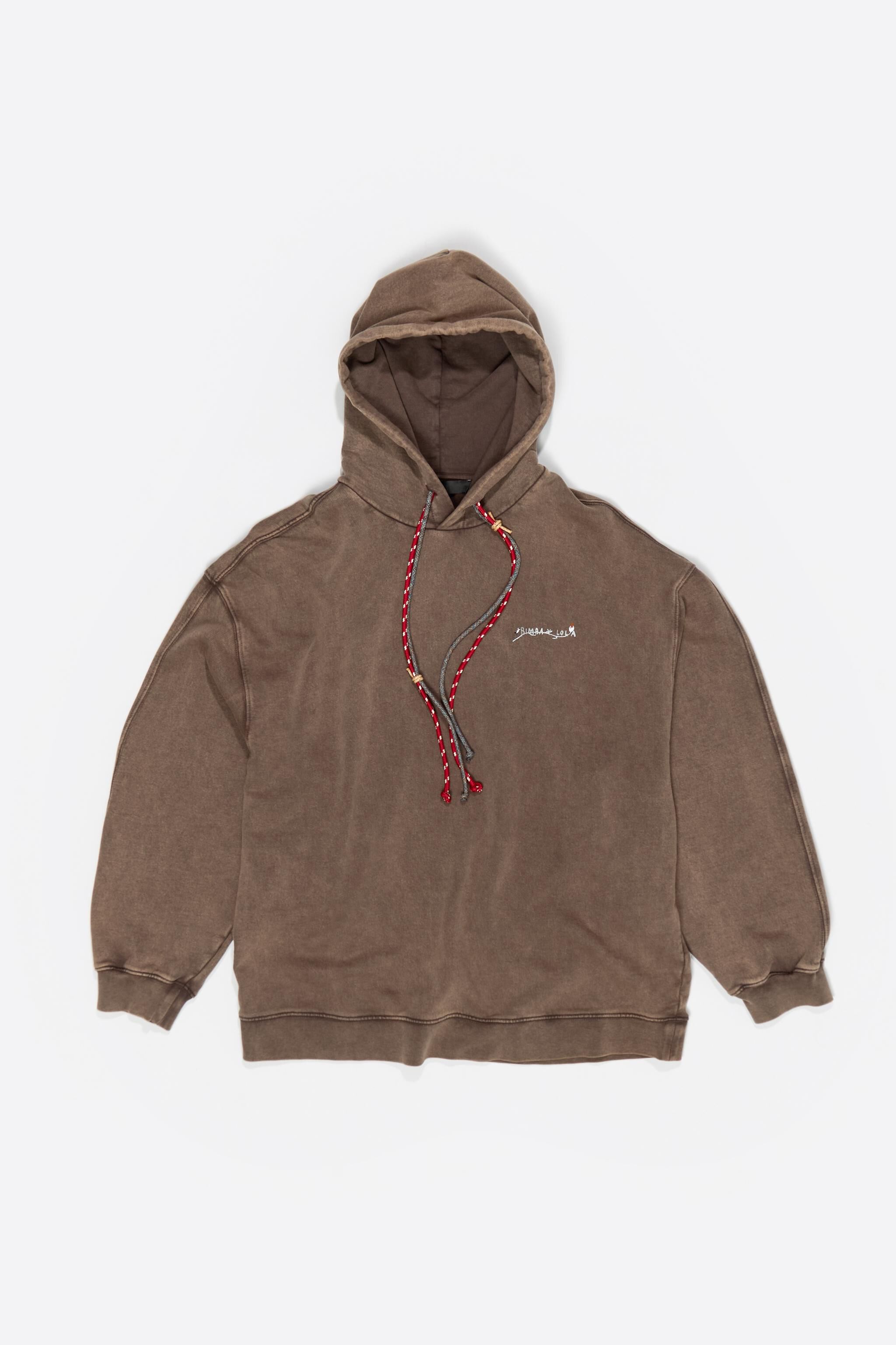 Sudadera con estampado floral marrón