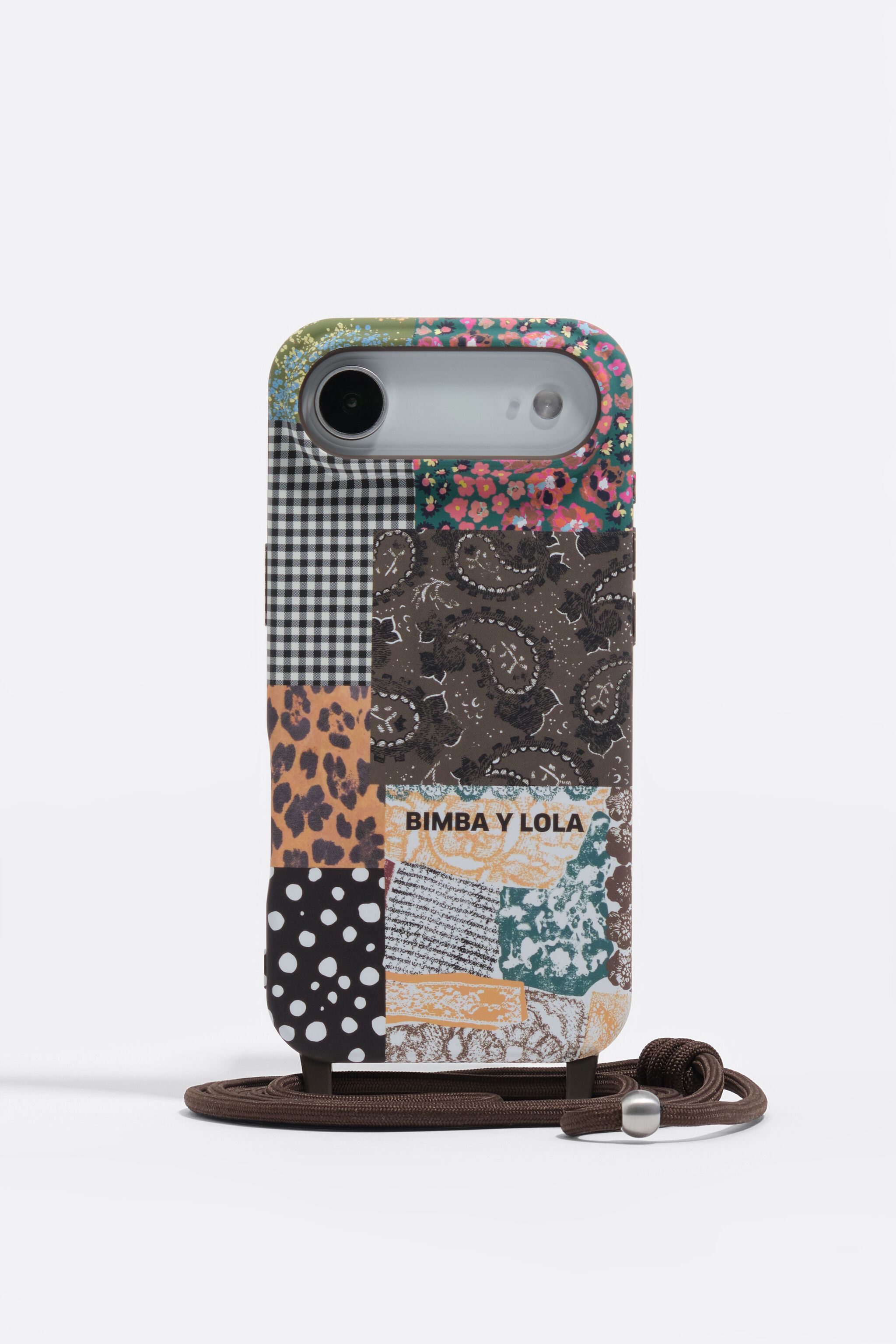 Funda rígida para iPhone 17 air con diseño de patchwork