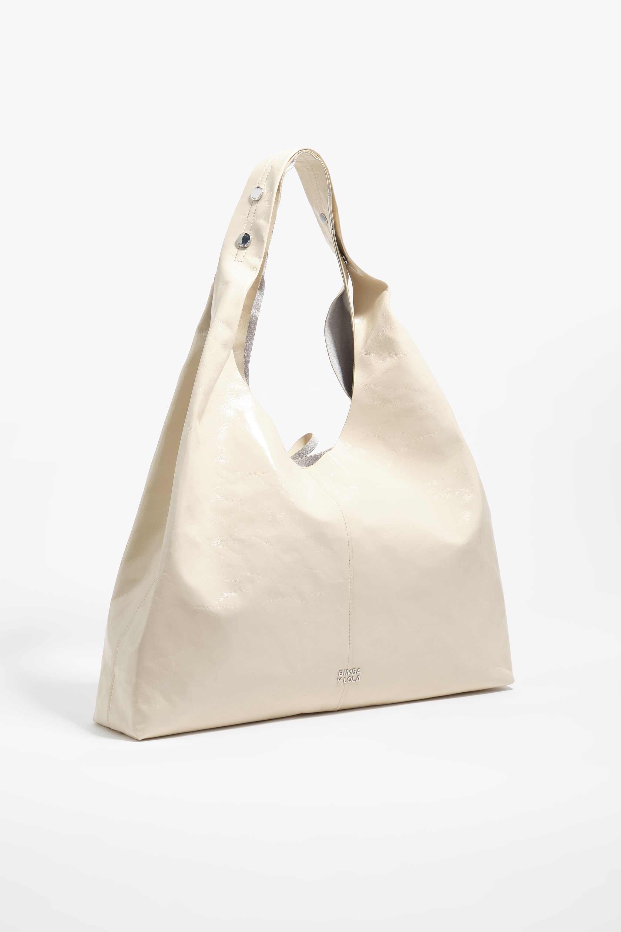 Bikini maxi de cuero brillante tipo bolsa de papel
