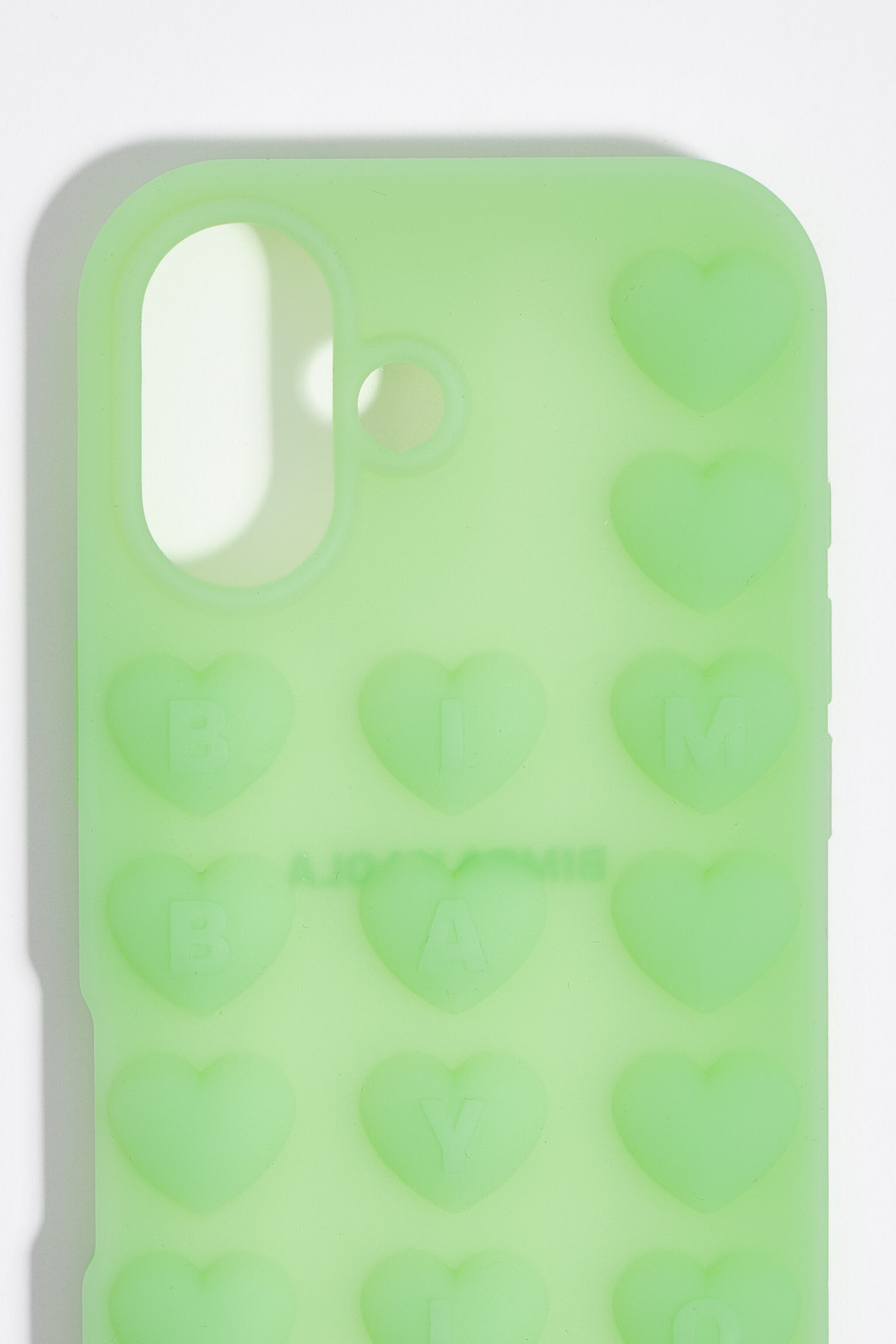Funda de silicona verde para iPhone 17
